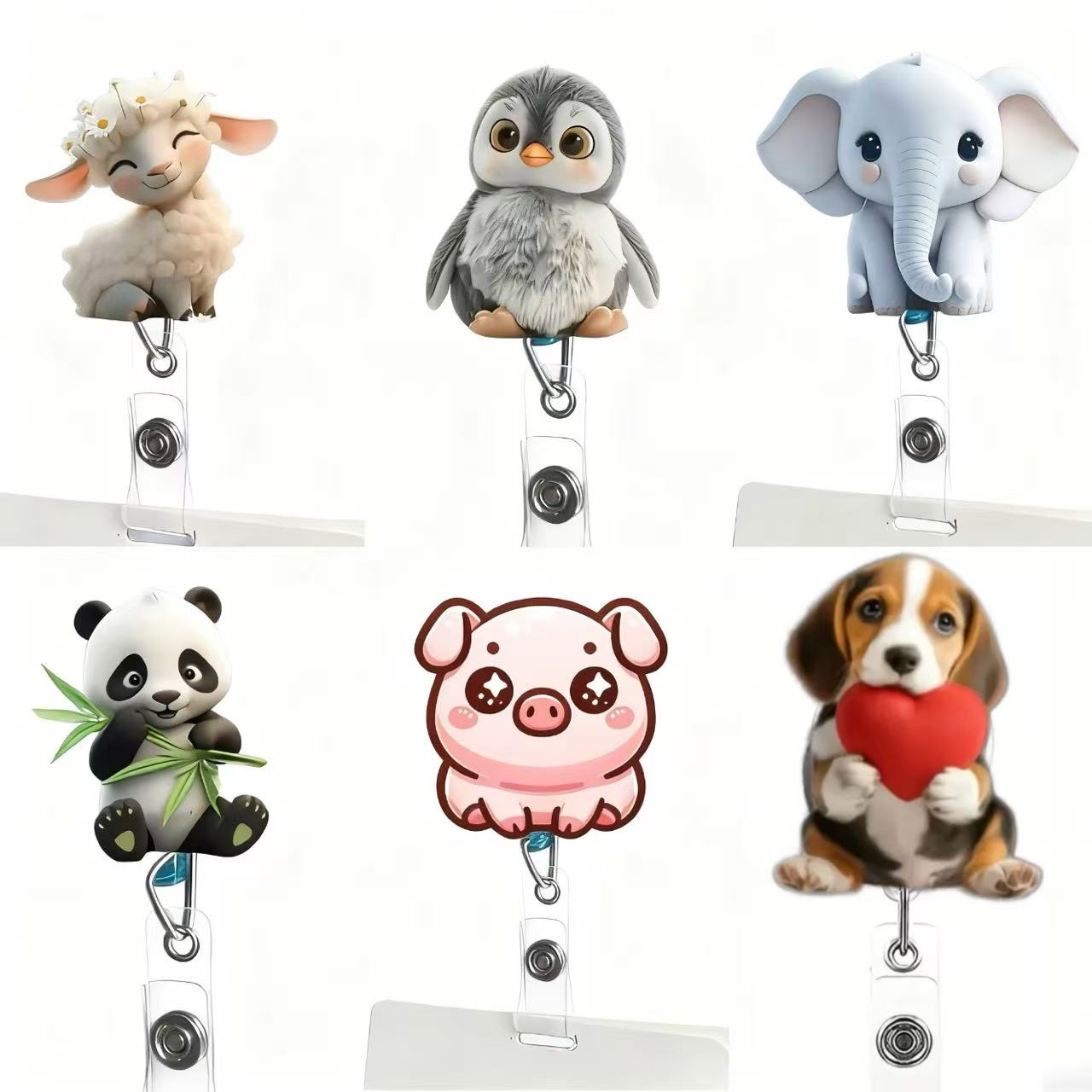 Medical Supplies - 1 Buah Reel Badge Retractable Bentuk