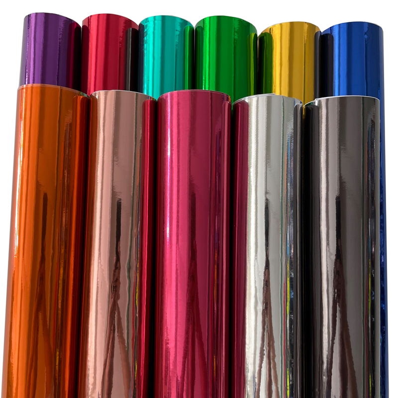 Air Bubble Wrap Roll Packaging - Gloss merenggang cermin krom vinil pembungkus