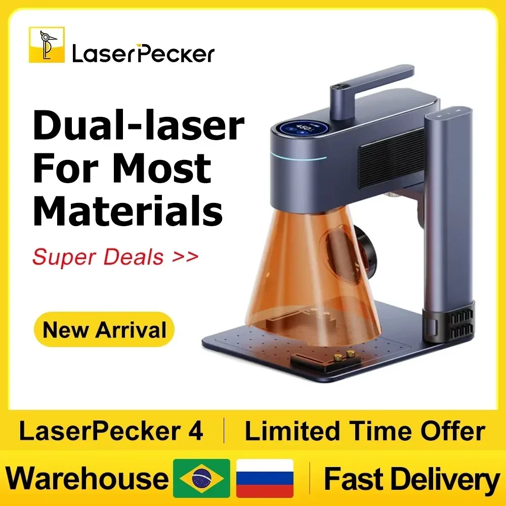 Fiber Laser Marking Machine 30W - LASERPECKER mesin ukir Laser 4 LP4,