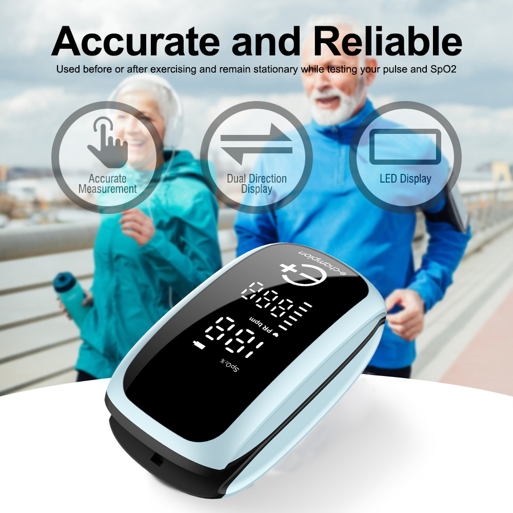 Pulse Oximeter Fingertip Rechargeable - AiQUE Oksimeter Denyut Ujung Jari Digital