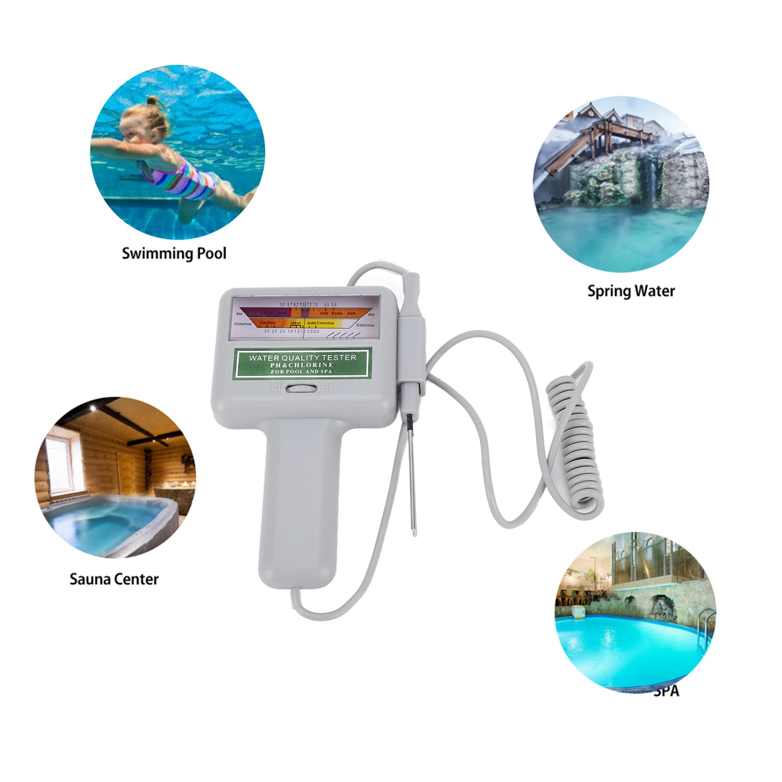 Ph Meter Digital Water Tester - Alat Uji Kualitas Air Kolam Renang