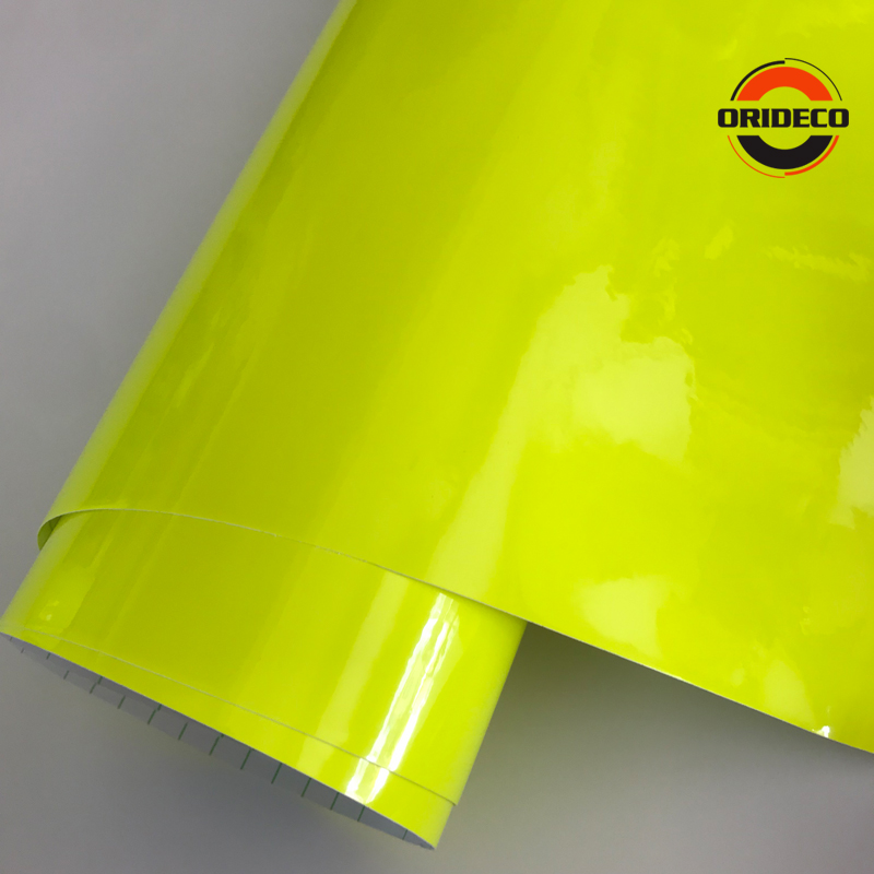 Air Bubble Wrap Roll Packaging - 10/20/30/40/50*152CM Gloss Neon Neon Kuning Vinyl