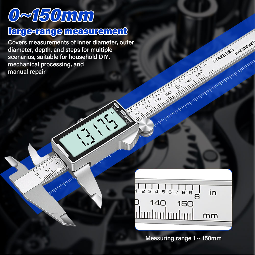 Digital Caliper 150Mm Stainless Steel - Alat Ukur Digital Vernier Caliper Stainless