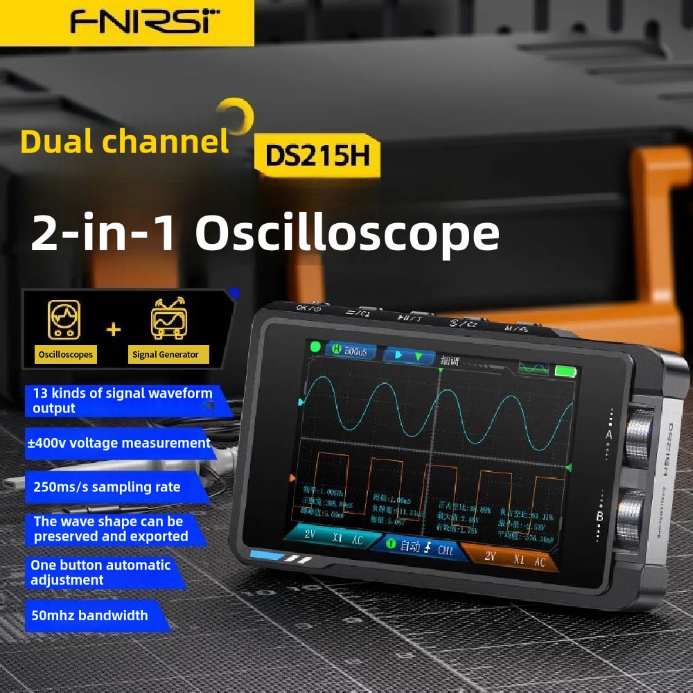 FNIRSI DS215H Osiloskop Digita - Fnirsi Digital Oscilloscope Handheld ulasan dan harga