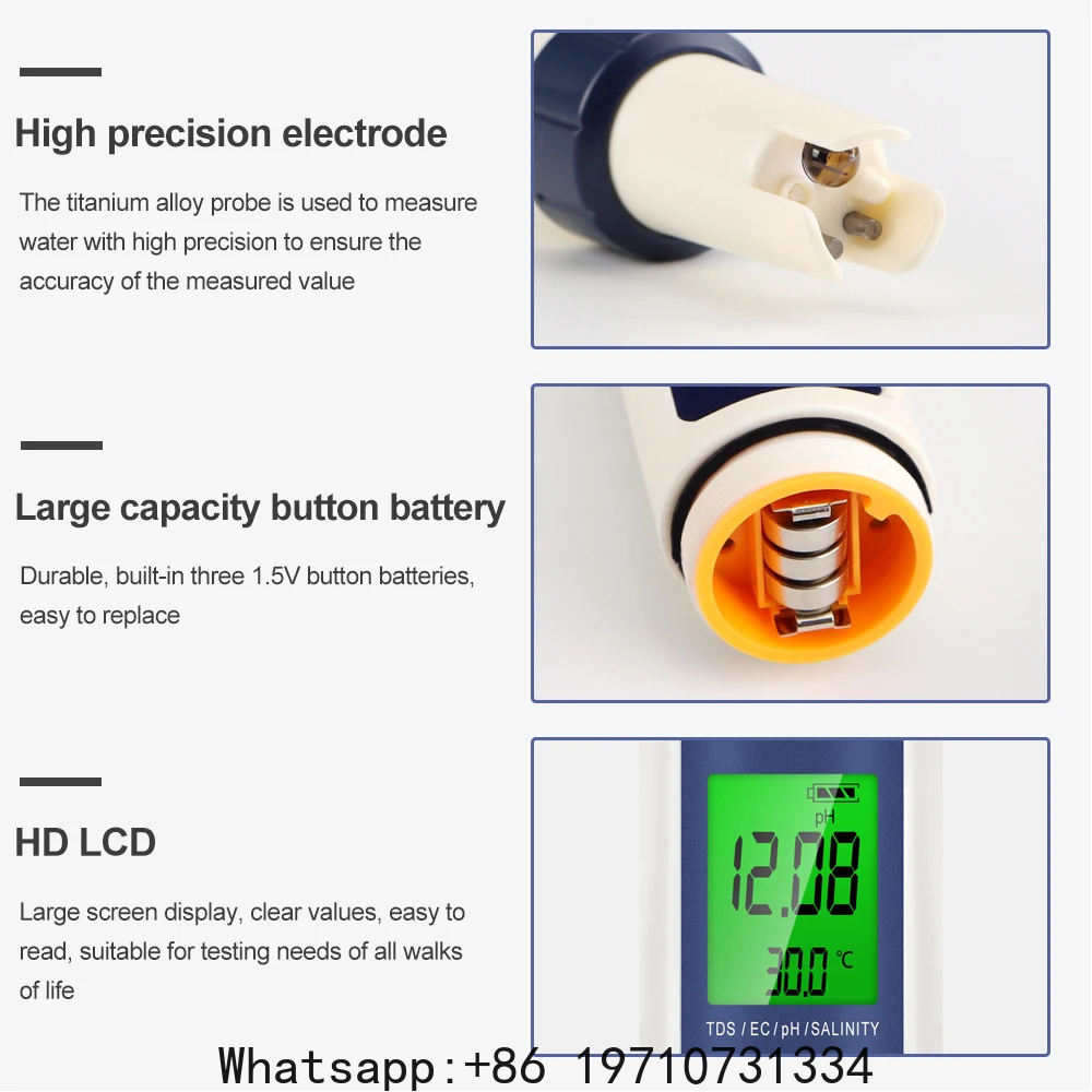 5 Dalam 1 Alat Ukur PH Digital - Ph Meter Digital Water Tester ulasan dan harga