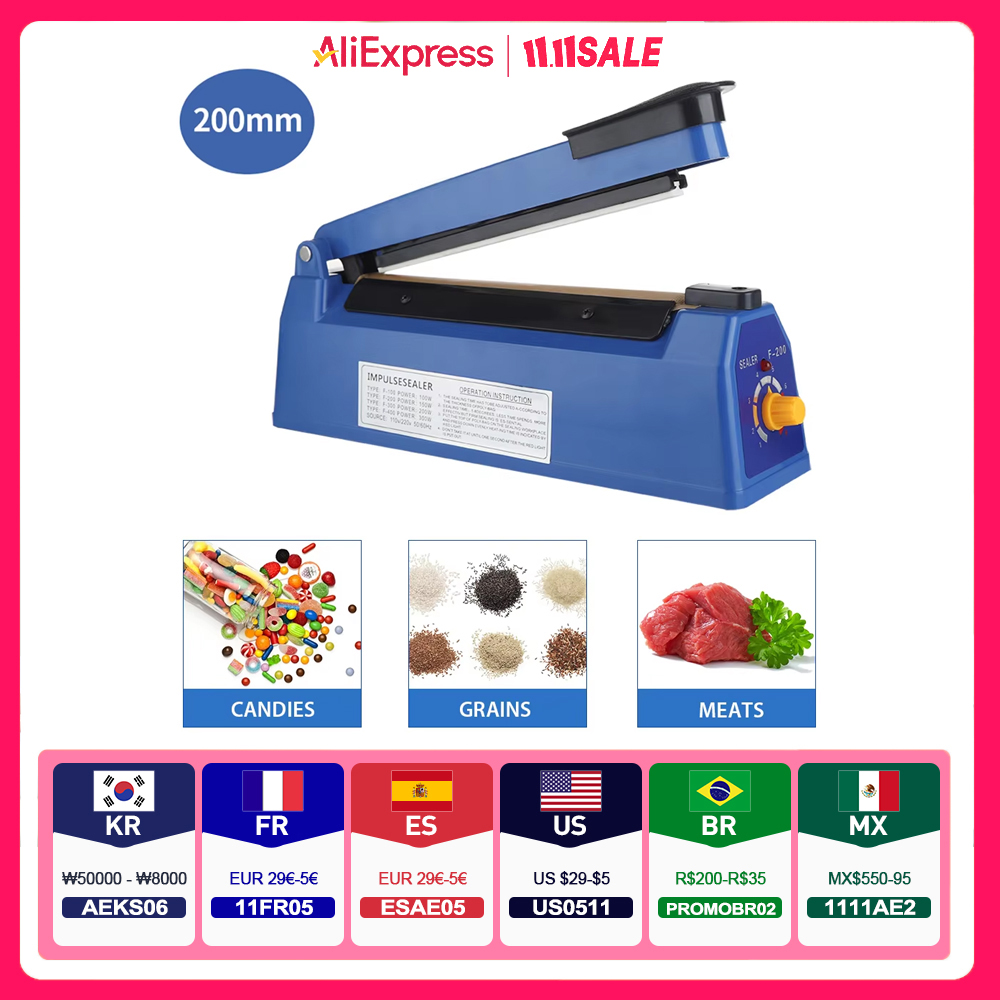 Mesin penyegel panas Manual, m - Plastic Bag Impulse Heat Sealer ulasan dan harga