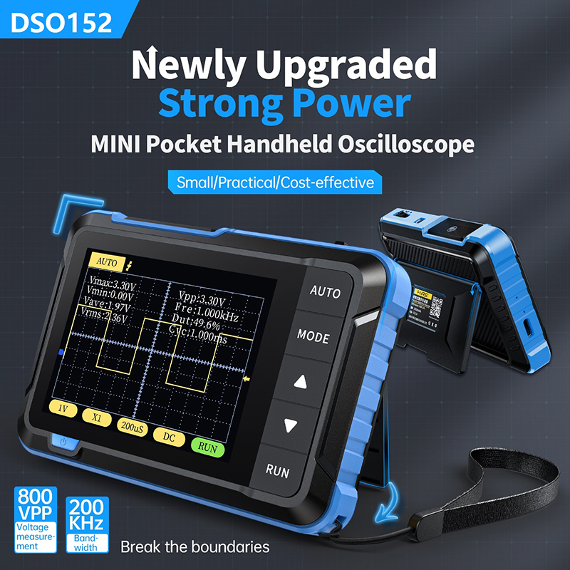 FNIRSI DSO152 osiloskop Digita - Fnirsi Digital Oscilloscope Handheld ulasan dan harga