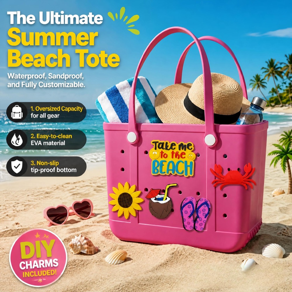 Tas Pantai Karet Ukuran Besar  - Packaging ulasan dan harga