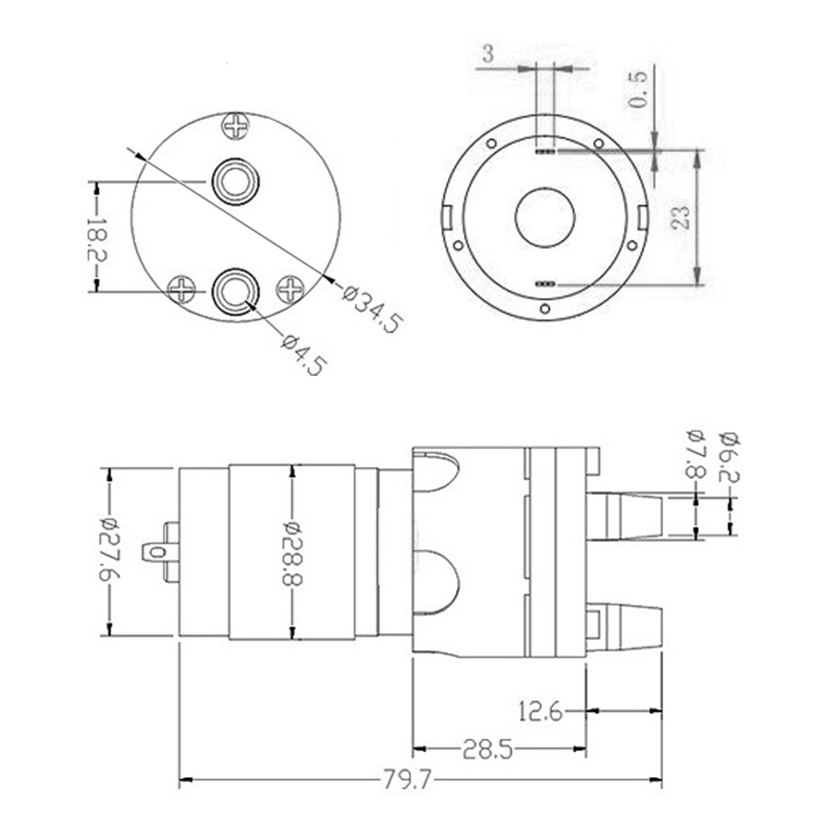 Pompa Air mikro R365 Motor DC  - Mini Peristaltic Pump 12V ulasan dan harga