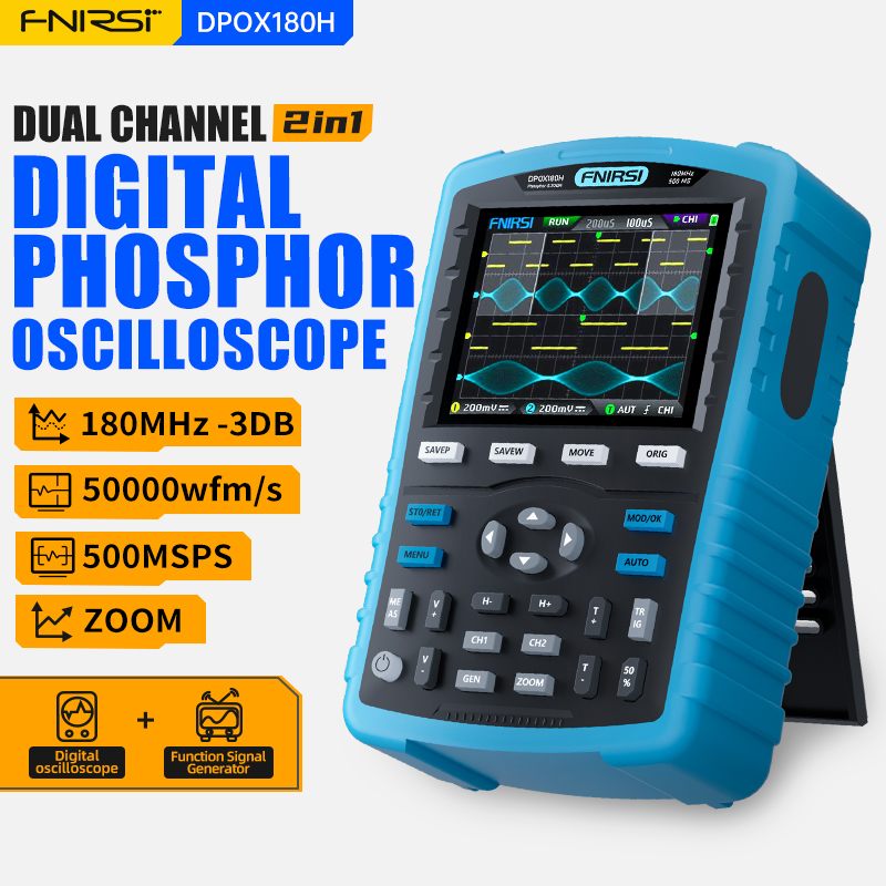 FNIRSI DPOX180H Osiloskop Digi - Fnirsi Digital Oscilloscope Handheld ulasan dan harga