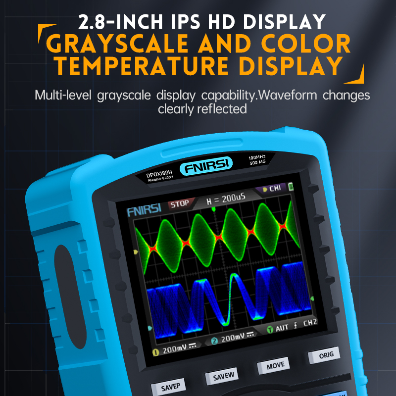 FNIRSI DPOX180H Osiloskop Digi - Fnirsi Digital Oscilloscope Handheld ulasan dan harga