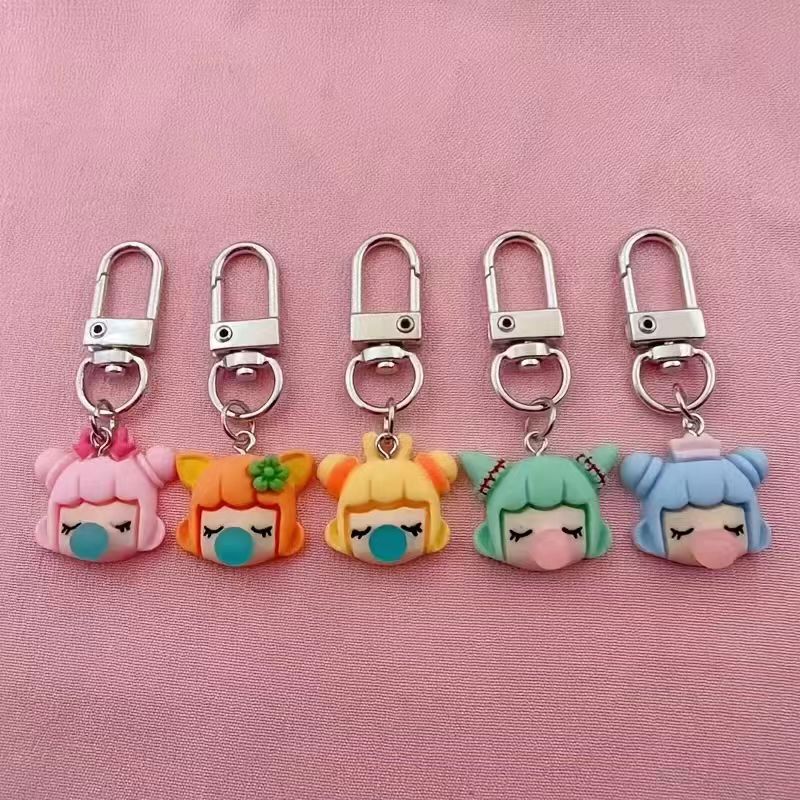 5 buah gantungan kunci resin b - Packaging ulasan dan harga