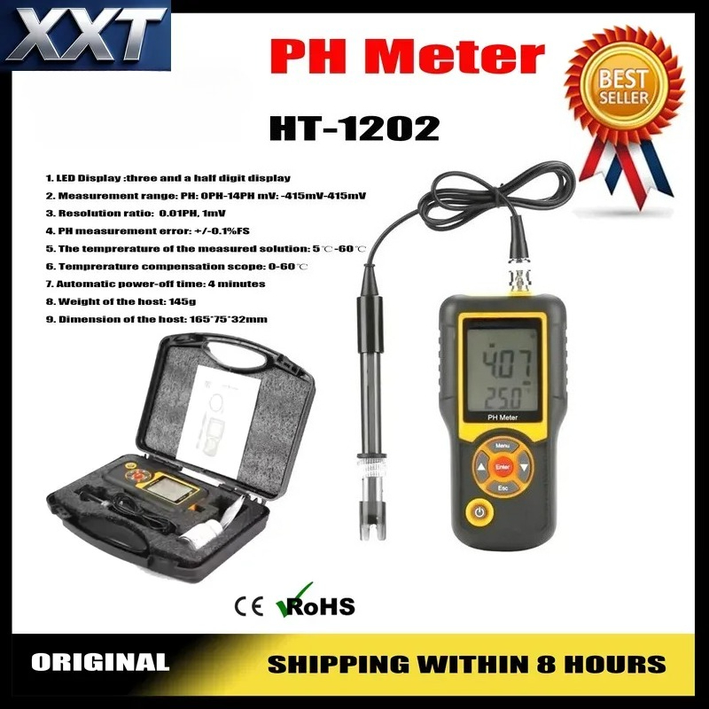 Pengukur PH Digital XXT Dengan - Ph Meter Digital Water Tester ulasan dan harga
