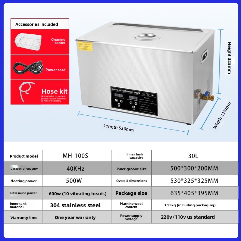 Pencuci Ultrasonik Komersial D - Ultrasonic Cleaner 30L Industrial ulasan dan harga